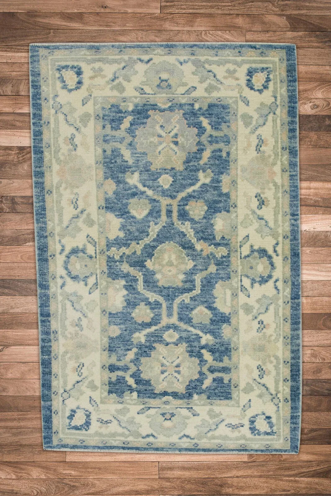 Turkish Oushak Rug Oriental Handmade Rug 3′ x 4’10” #8249