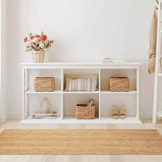 Natural jute Rug border with the combination of hemp jute and sisal for home