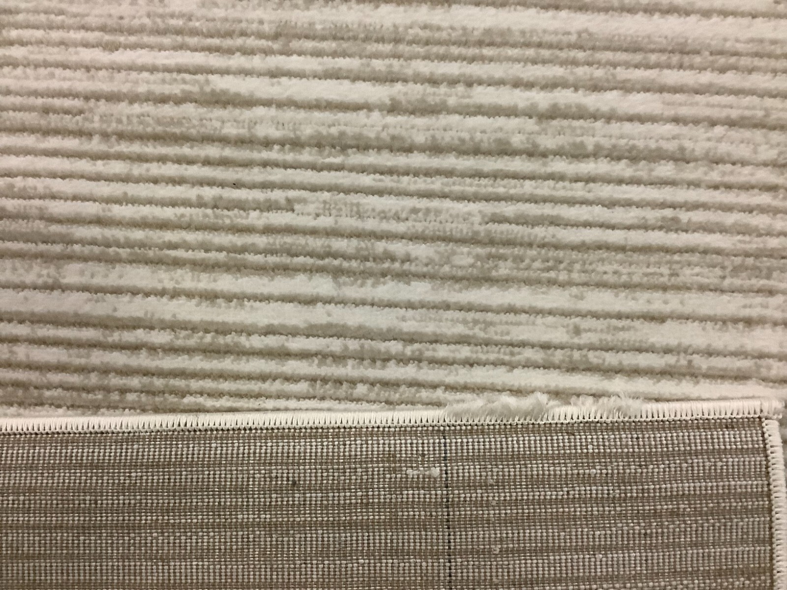 IVORY 5′-1″ X 7′-6″ Damaged Binding Rug, Reduced Price 1172665373 VSN606J-5