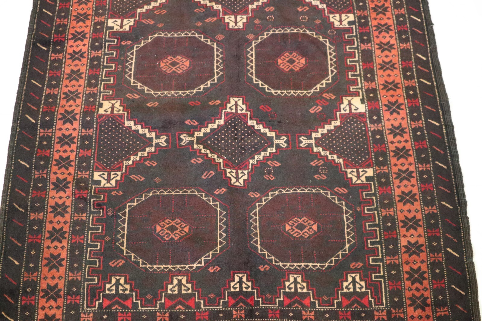 4’1″ x 6’8″ ft. Afghan Tribal Vegetable Dye Hand Knotted Wool Oriental Area Rug