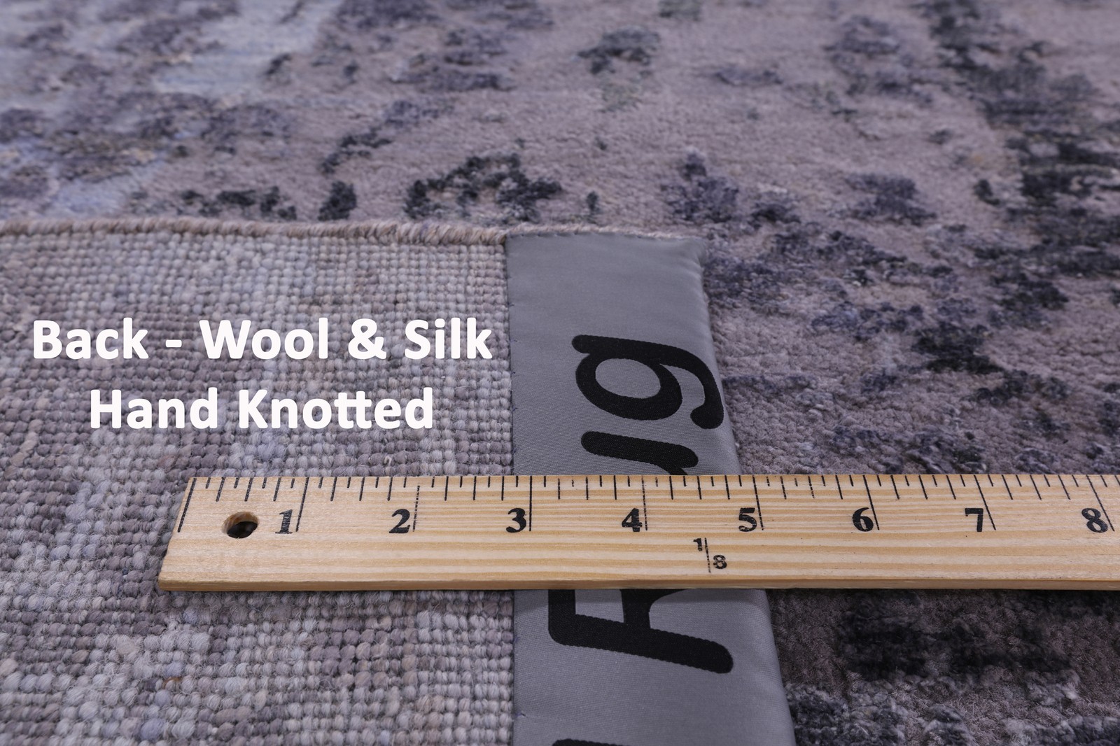 Handmade Abstract Wool & Silk Rug 8′ 10″ X 12′ 2″ – Q8652