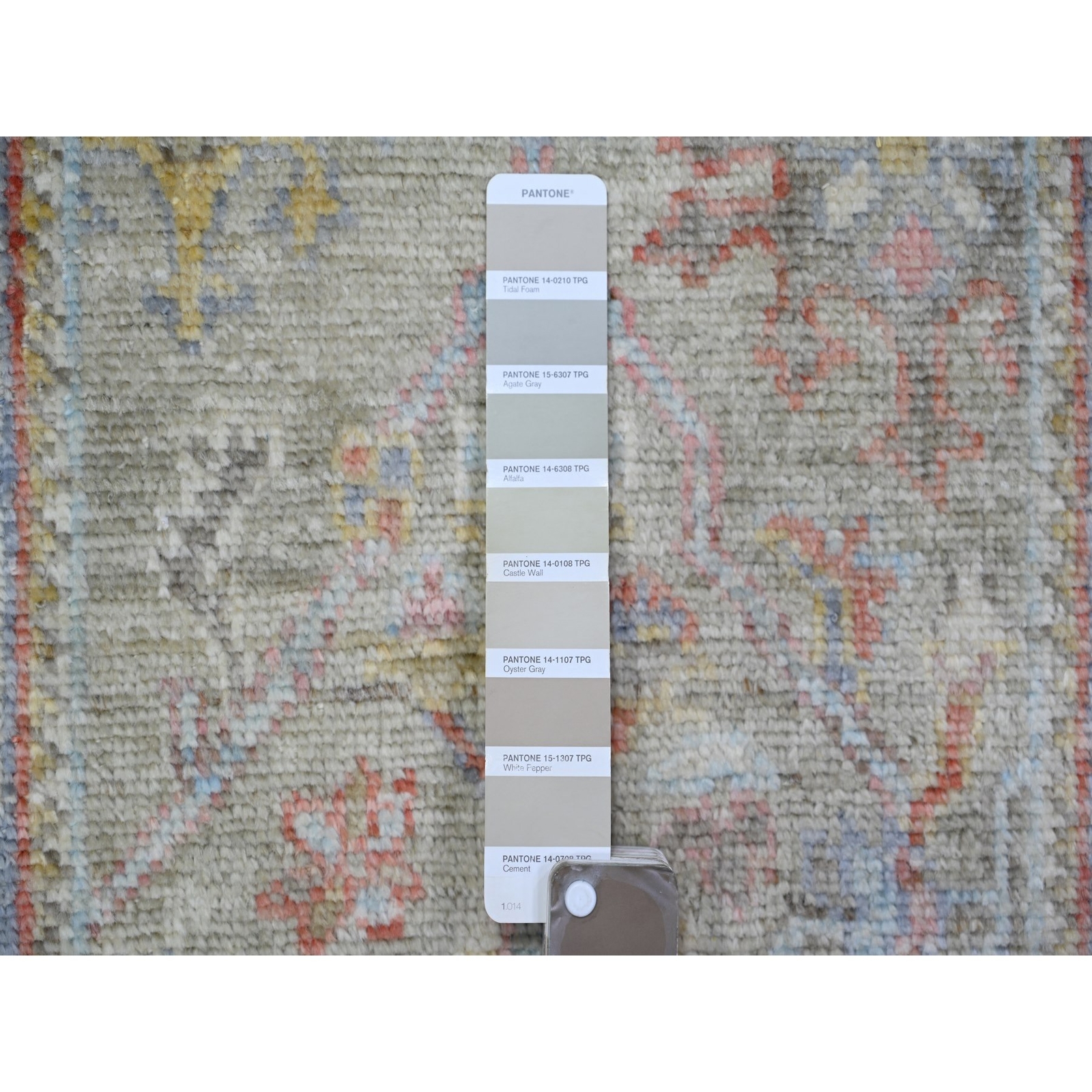2’6″ x 19’8″ Gray Afghan Angora Oushak Wool Hand Knotted XL Runner Rug R73179