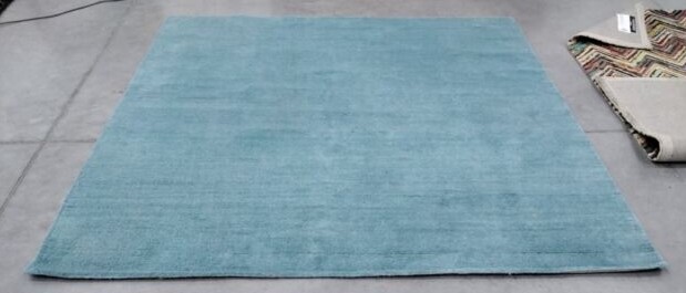 TURQUOISE 8′ X 8′ Square Back Stain Rug, Reduced Price 1172714512 HIM610A-8SQ