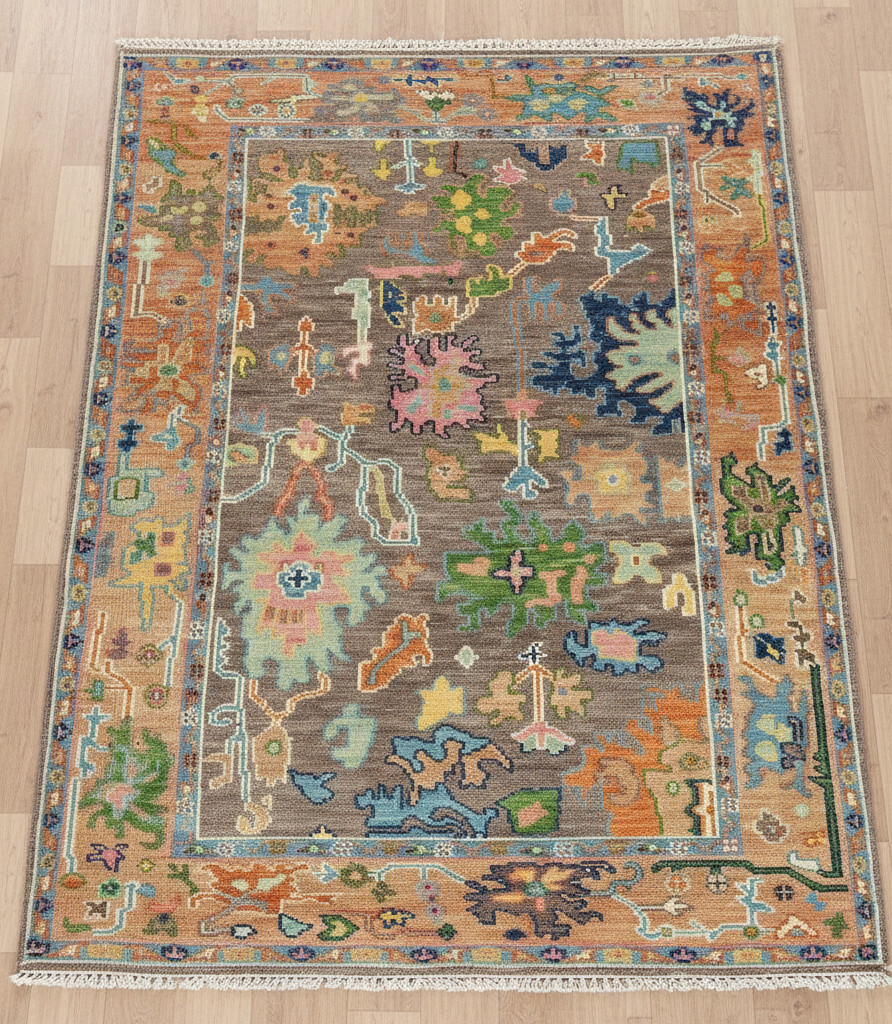Oushak Hand Knotted 8×10, 9×12, Area Rug Carpet for Home, Bedroom, Living Room