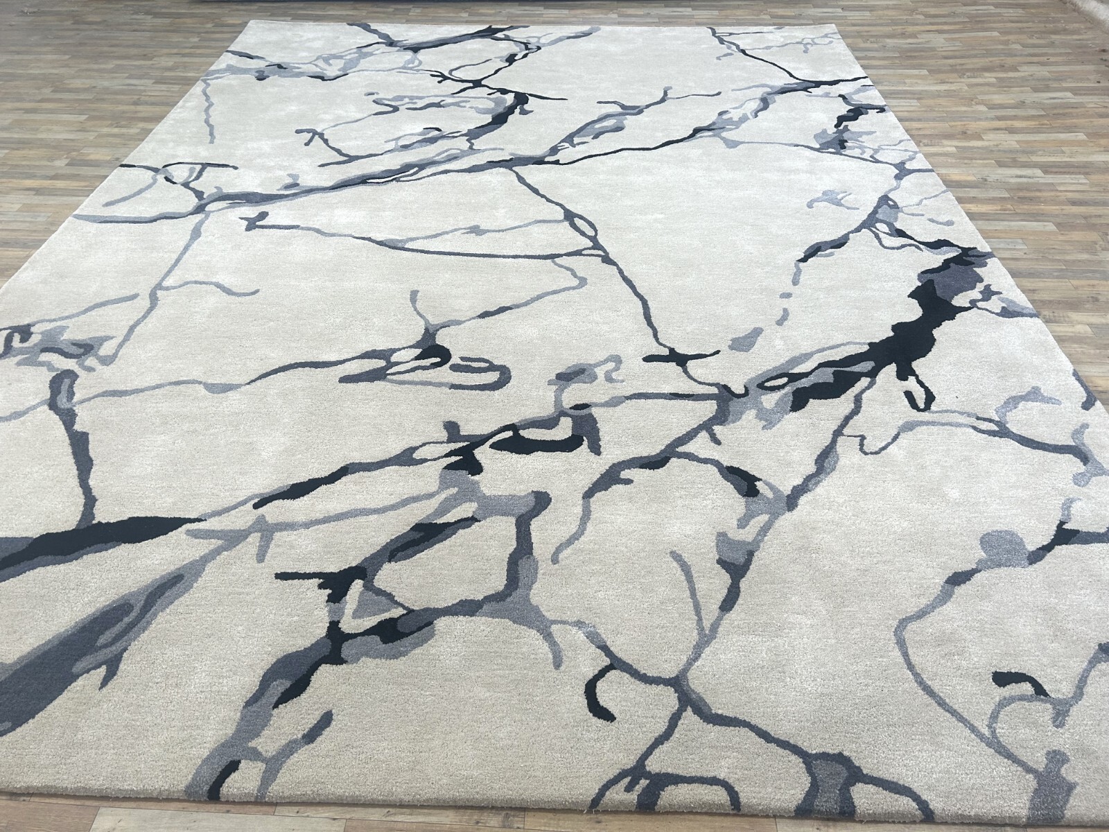 Hand-Tufted 100% Wool &Viscose Handmade Area Rug for Home, Bedroom, Living Room