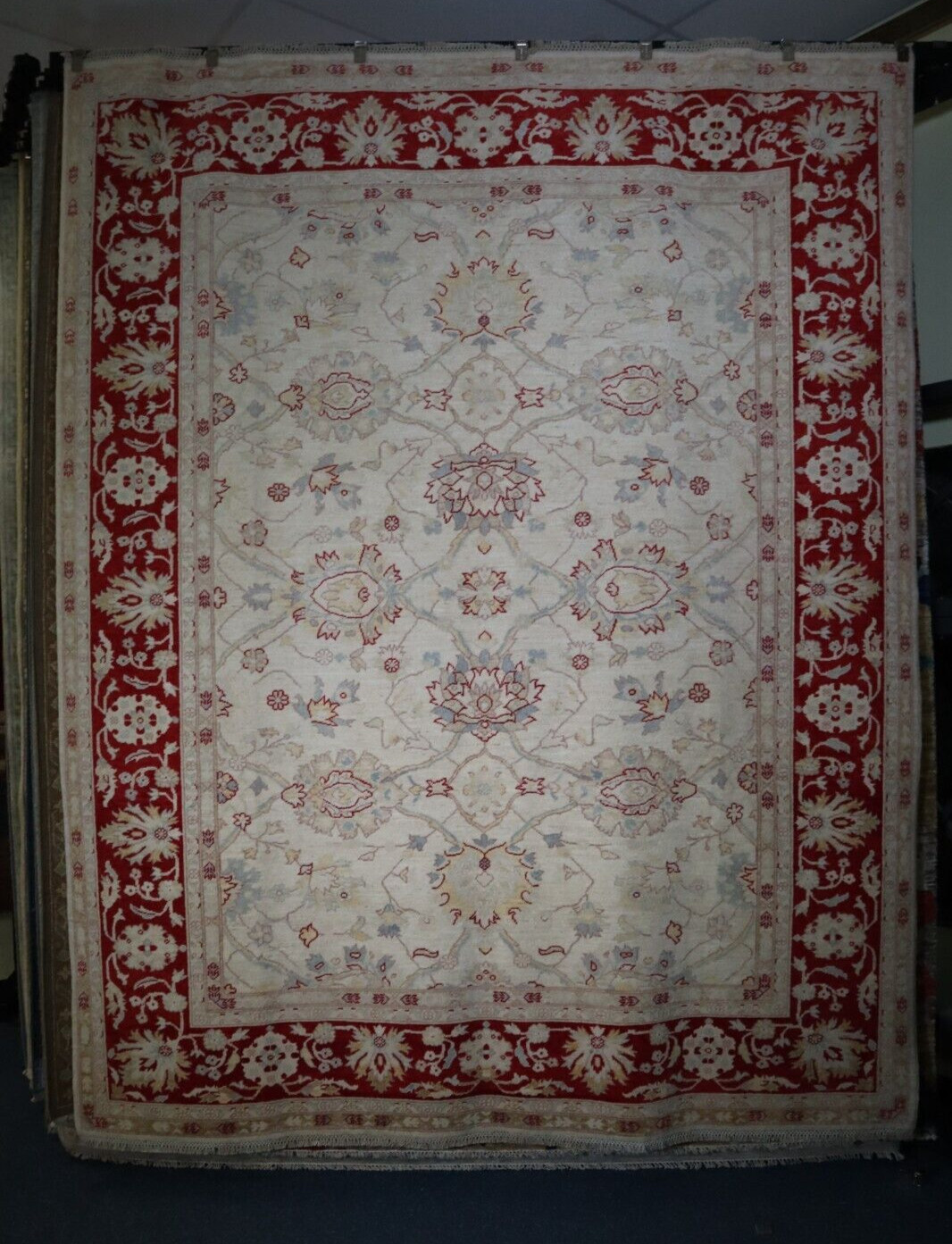 7’10” x 9’10” ft. Peshawar Vegetable Dye Hand Knotted Afghan Oriental Wool Rug