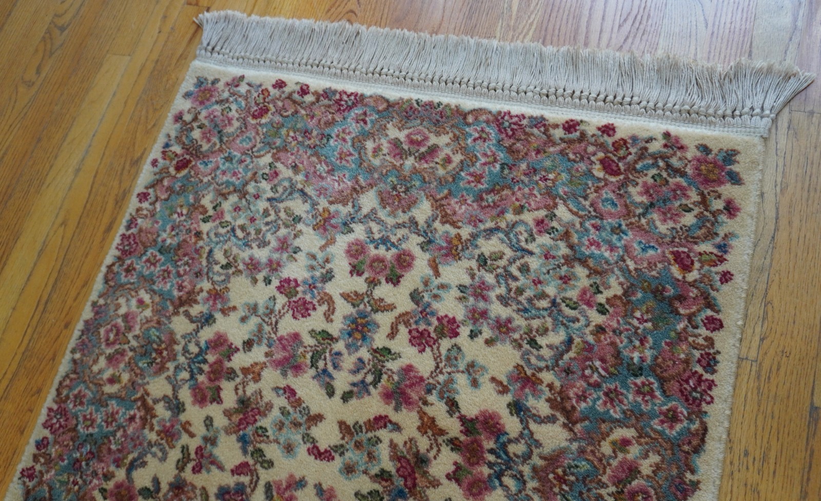 Authentic Karastan Ivory Kirman Wool Runner # 700-788 Rug 2’10” x 15′