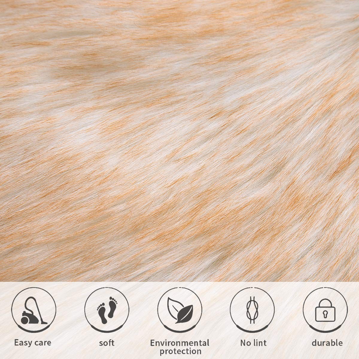 Square Faux Fur Sheepskin Chair Cover Seat Cushion Pad Super Soft Area Rugs f…