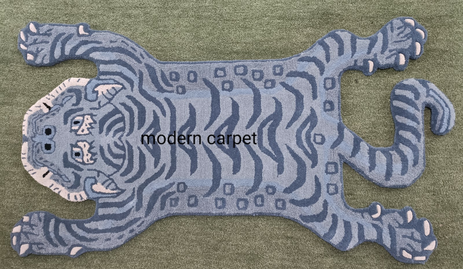 Tibetan Tiger Rugs 3×5 Feet Handmade 100% Woolen Hand Tufted For Home Decoration