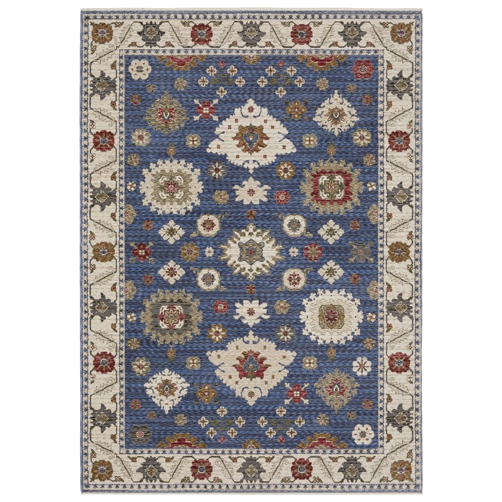 Oriental Weavers Hastings Area Rug HA06Z Casual Blue Classic Medallion