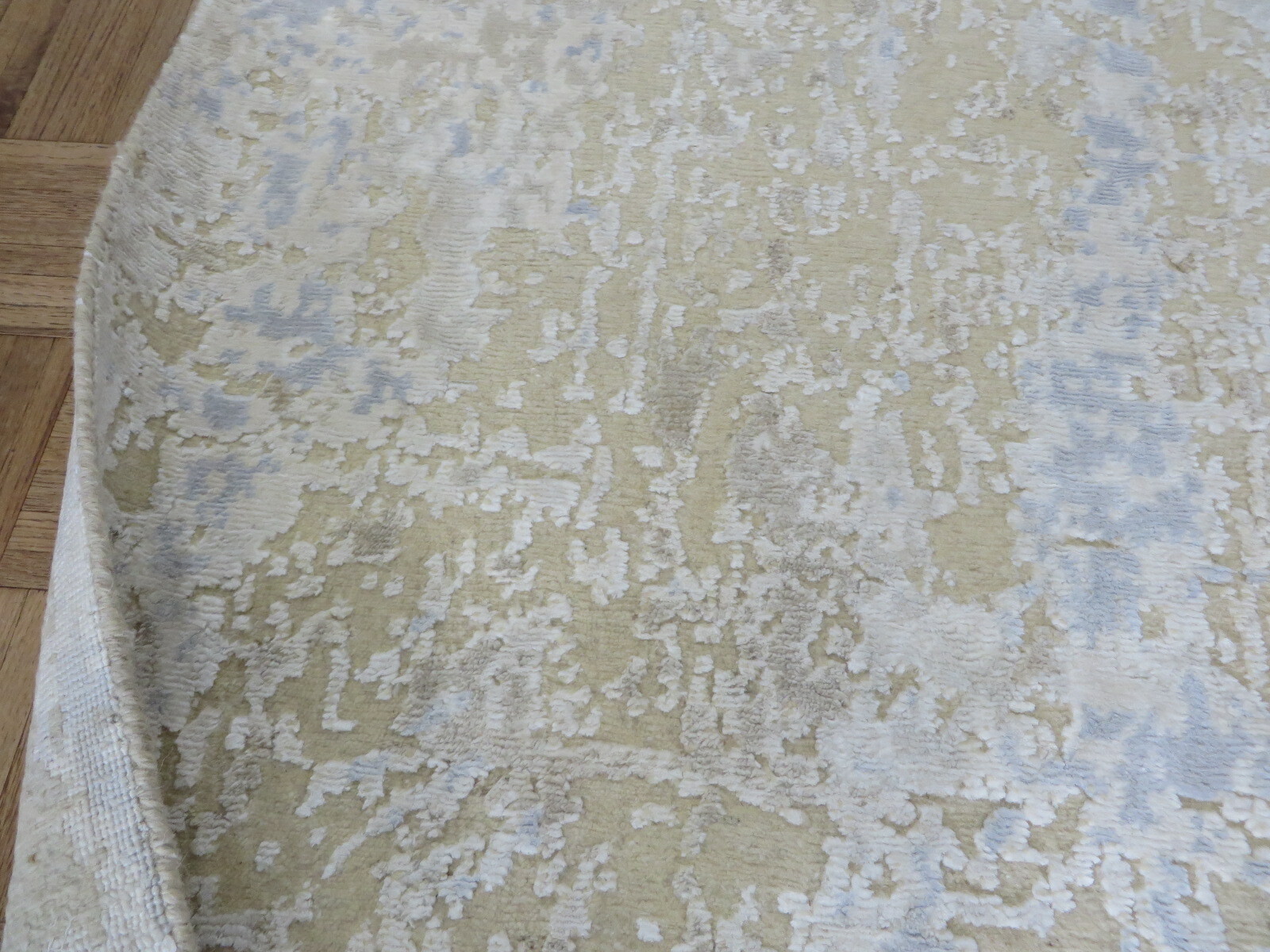 3’1 x 5’1 Hand Knotted Beige Modern Tibetan Oriental Rug With Silk G9659