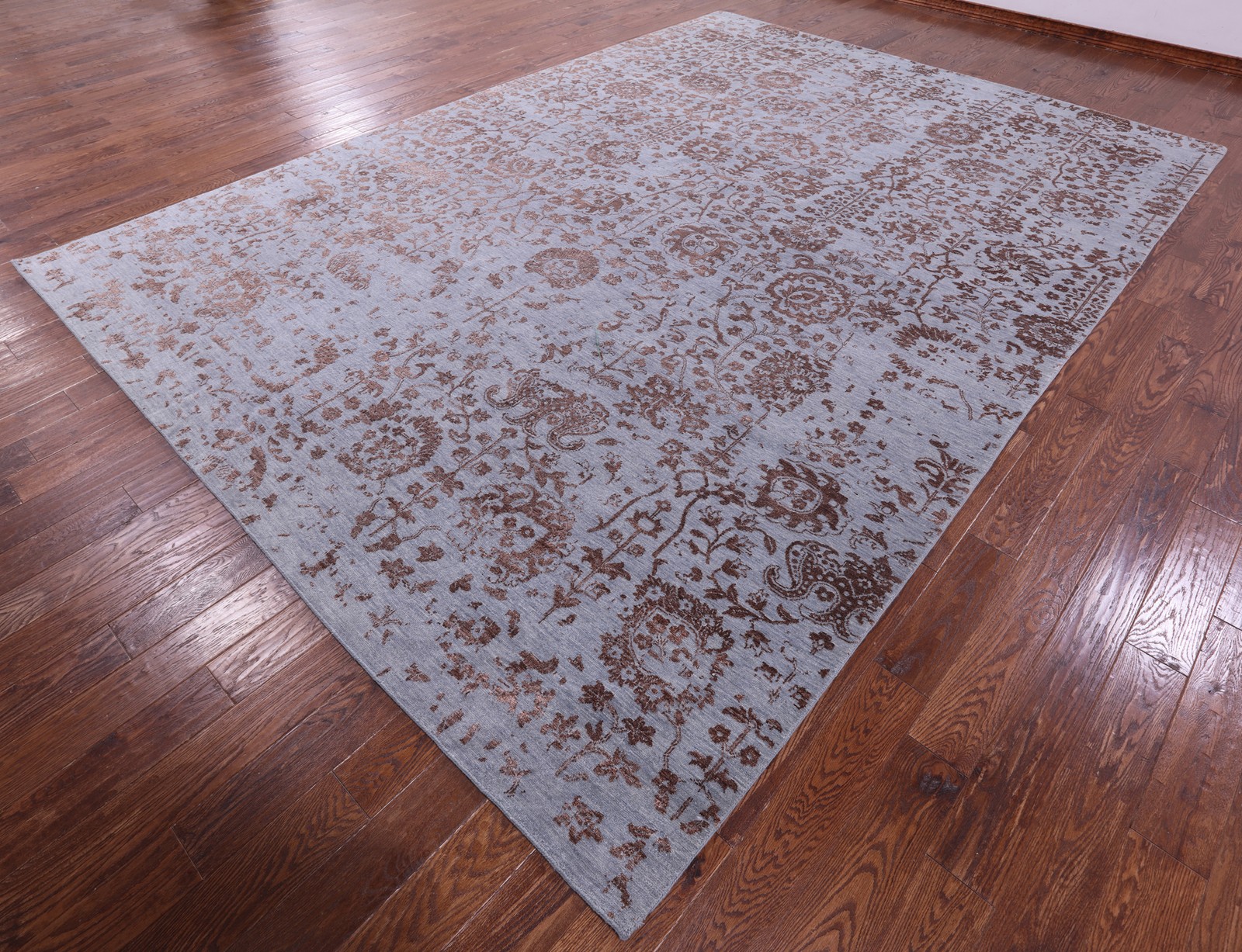 Traditional Handmade Wool & Silk Rug 9′ 10″ X 13′ 9″ – Q19210