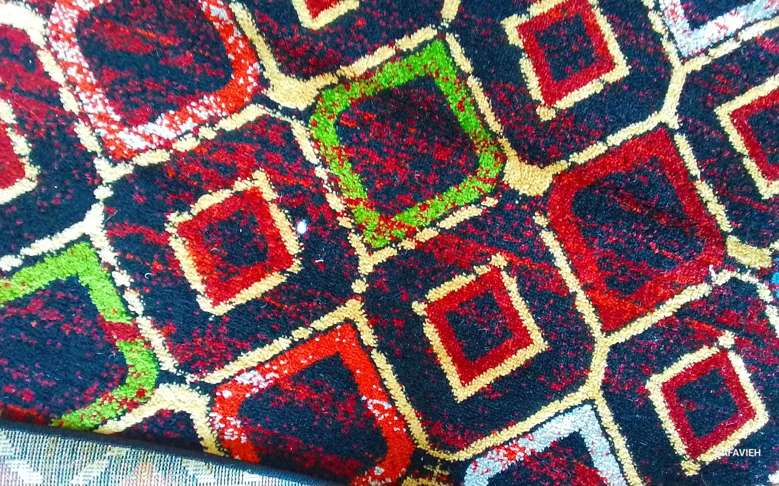 BLACK / MULTI 11′-0″ x 11′-0″ Flaw in Rug, Reduced Price 1172775109 AMS108P-11R