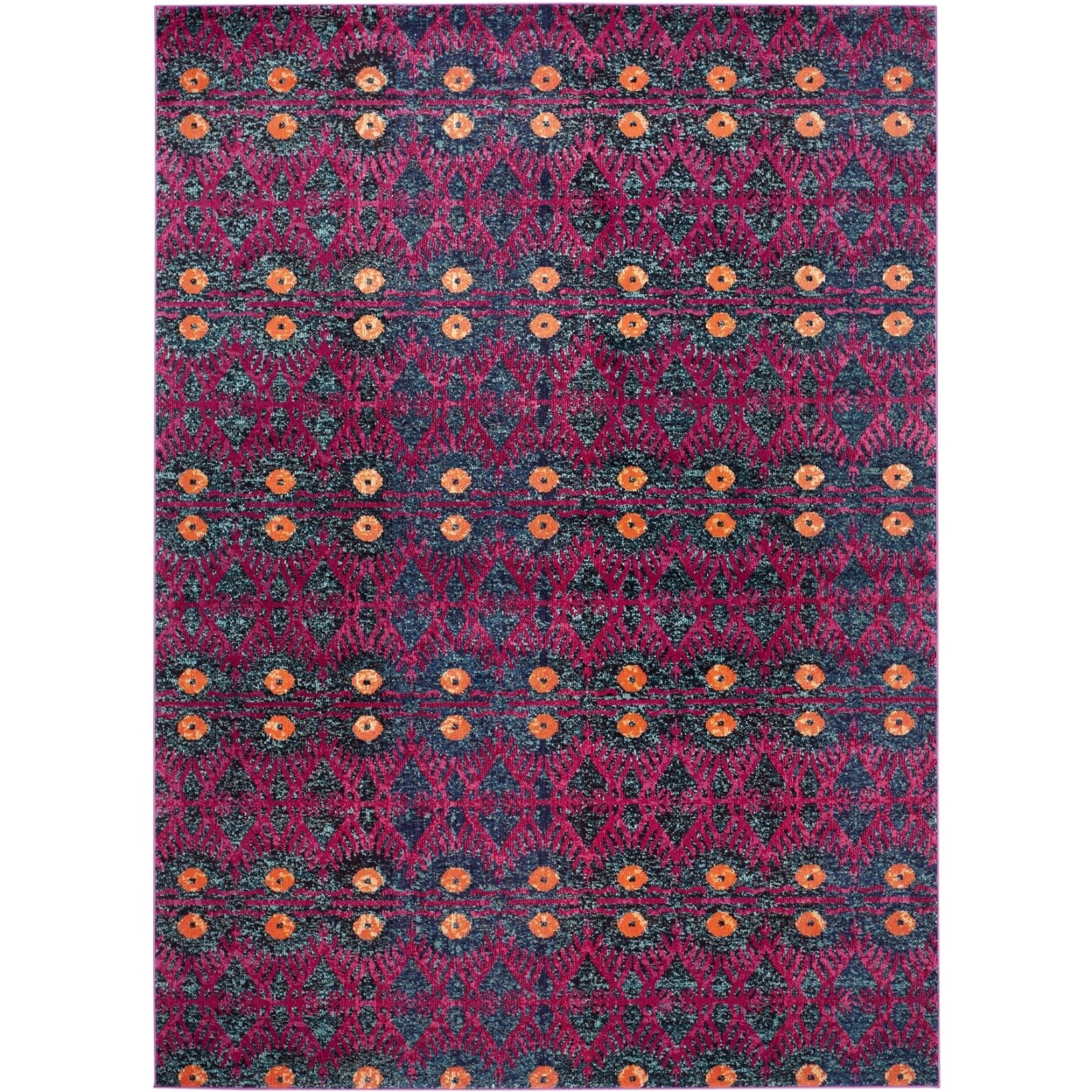 SAFAVIEH Monaco Collection MNC213D Pink / Multi Rug