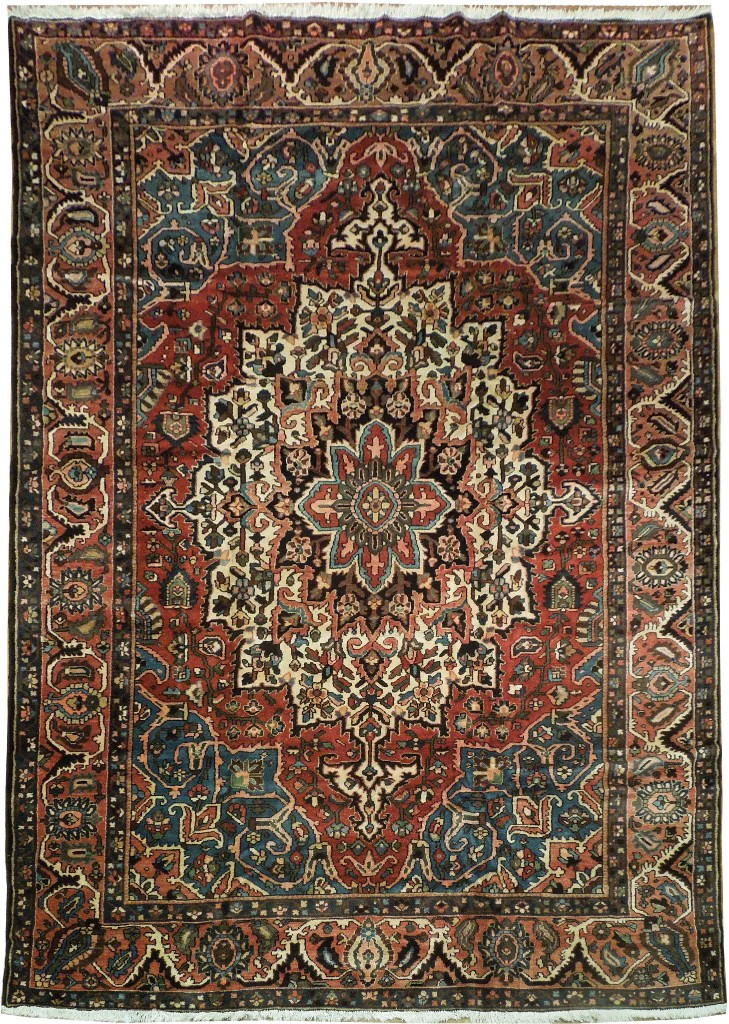 11.3 x 15.7 Large Multi-Color Antique Perrsian Bakhtiarii Large Rug 17098