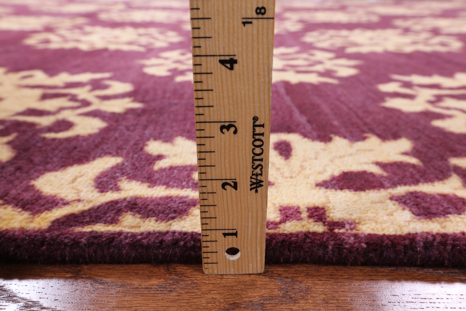 Gabbeh Hand-Knotted Wool Rug 6′ 1″ X 9′ 1″ – W1437