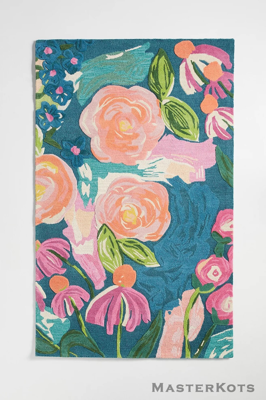 Loxey Multicolored High-Low Pile Modern Hand-Tufted 100% Wool Area Rug Carpet