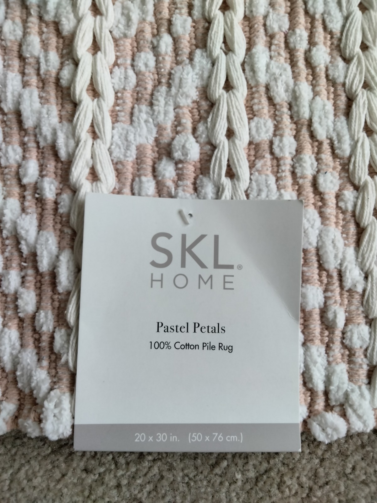 Brand New With Tag SKL Home 30″X20″ 100% Cotton Rug