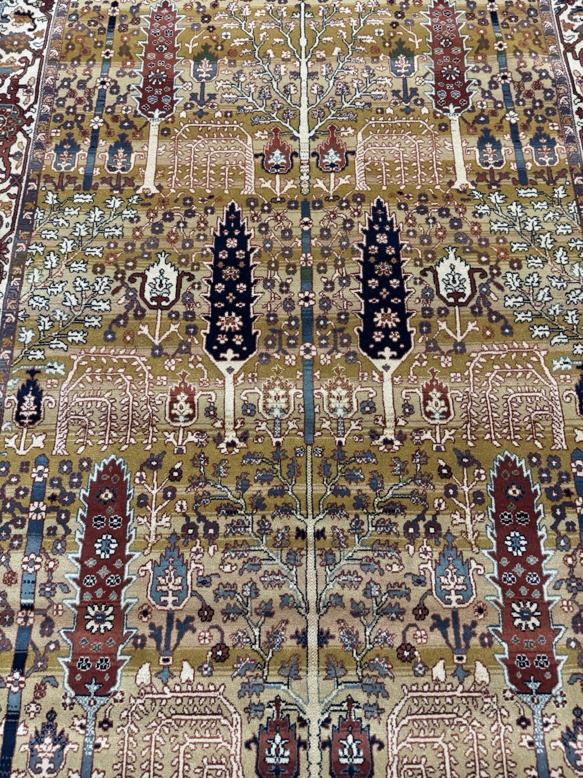 Karastan Pers1an Treasures Coll. Garden Heriz 5’7×7’7 100% Wool area rug ::NEW::