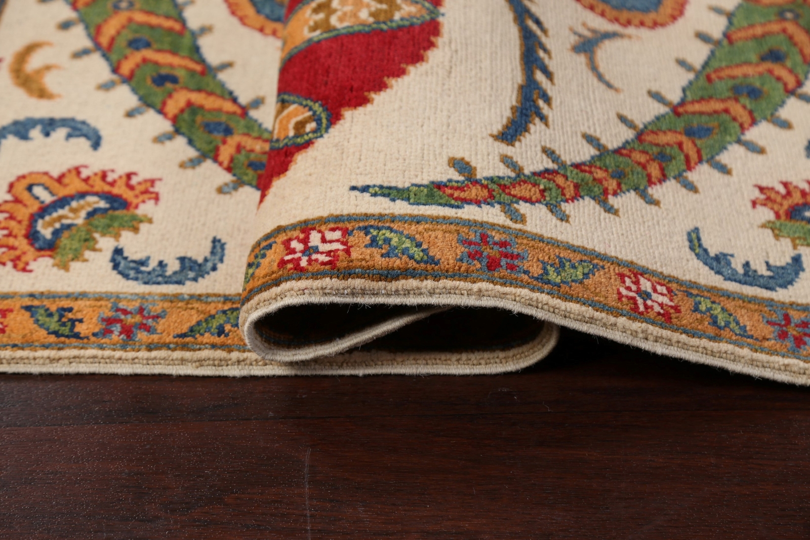 Vibrant Kazak Pakistani Rug Handmade Tradition Geometric Patterns Wool 6×9 ft