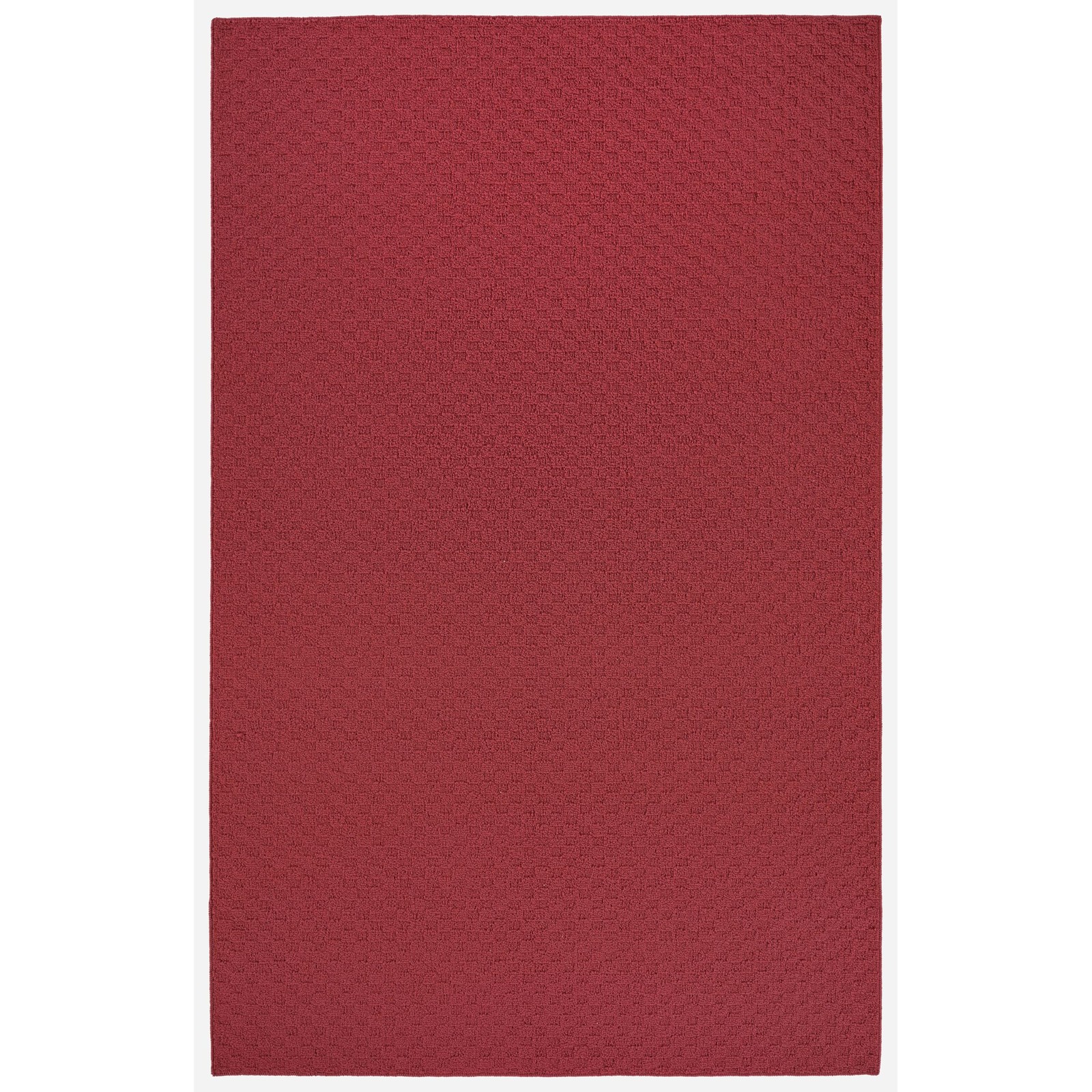 Town Square Chili Pepper Red 8′ x 10′ Non Slip Area Rug for Living Rooms & Ha…