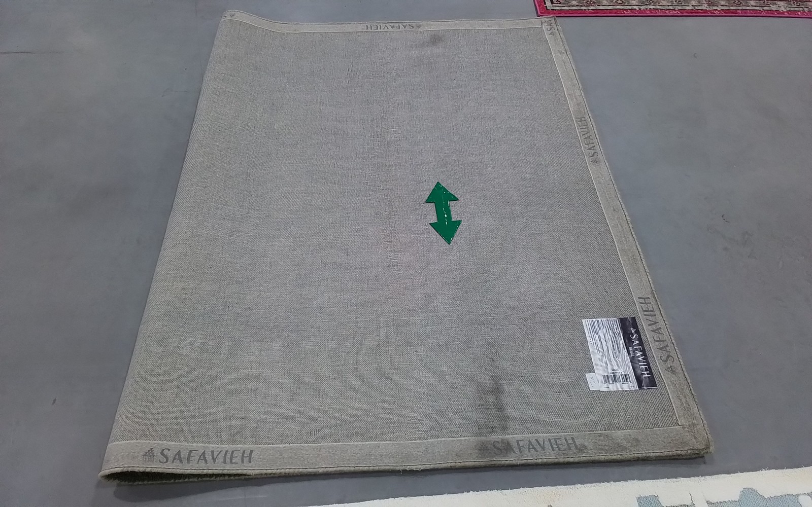 GREEN / BEIGE 5′-0″ x 8′-0″ Back Stain Rug, Reduced Price 3172810633 GRE101Y-5