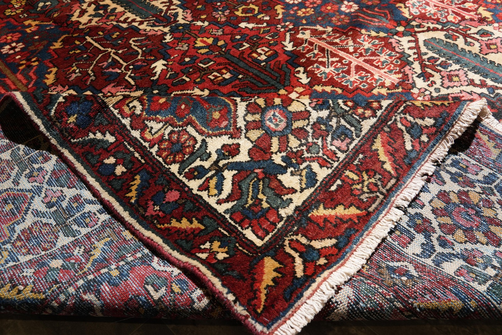 10.7 x 12.7 Tribbal Perrsian Bakhtiaar Garden Semi-Antique Rug #F-4108