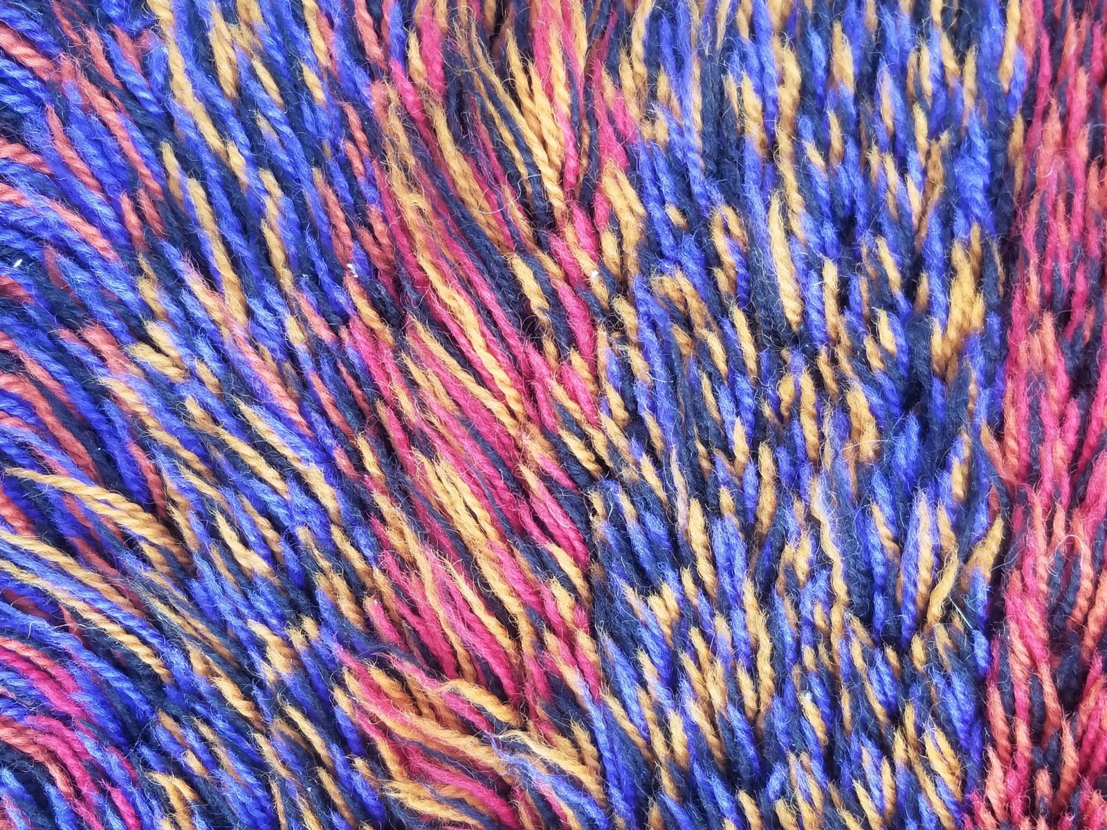 Vintage Traditional Handmade Swedish Rya Wool Multicolor Shag Rug 37x27in