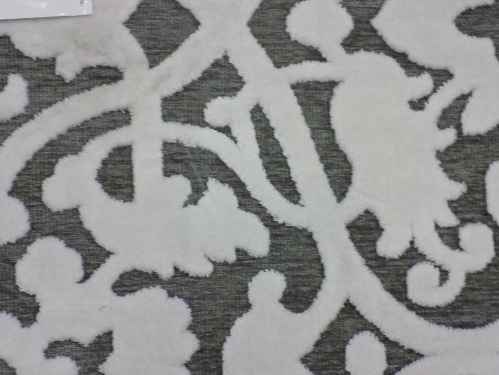 IVORY / DARK GREY 3′-1″ X 4′-7″ Stained Rug, Reduced Price 1172561640 PARB636C-3