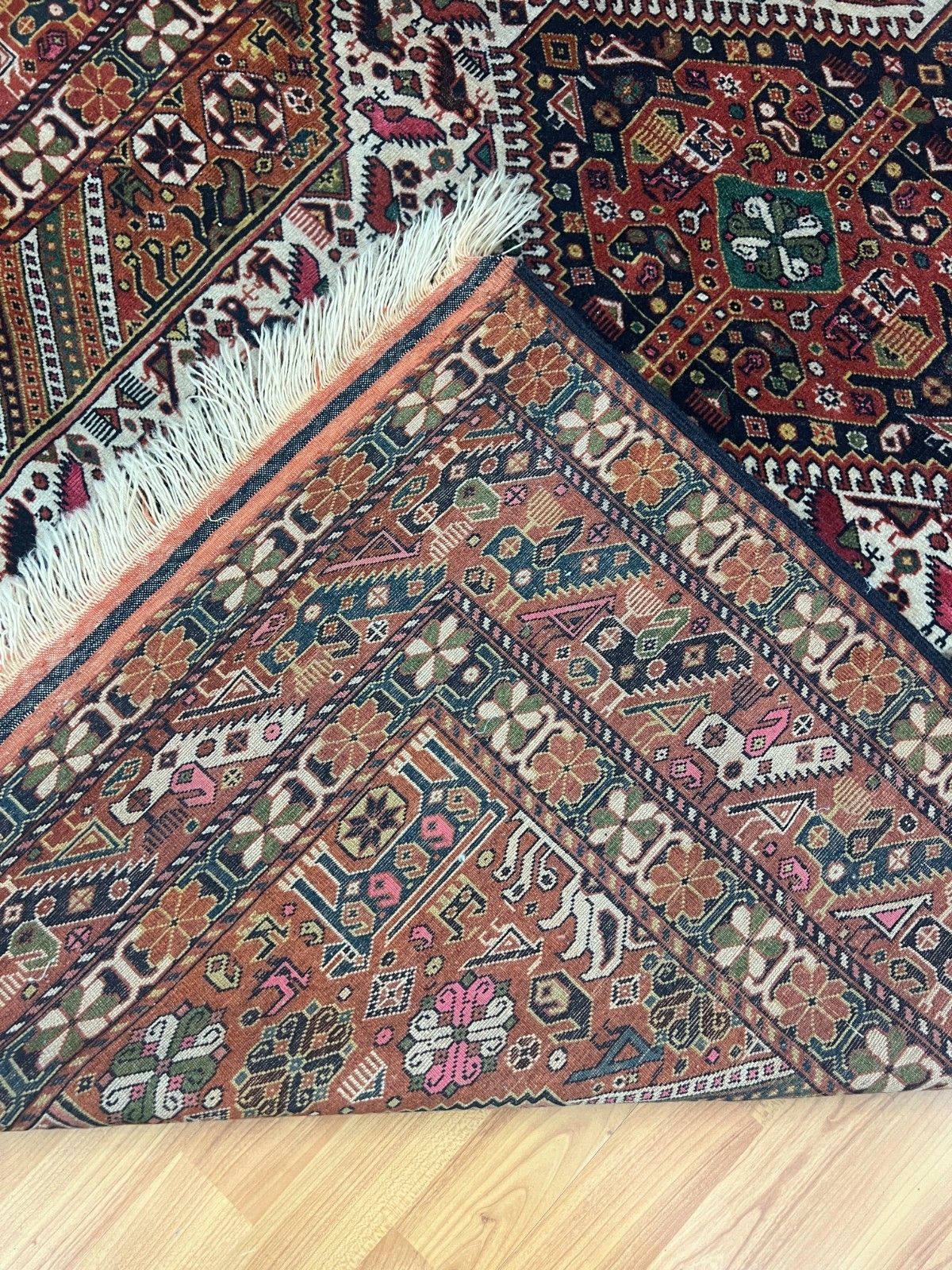 4’3″ x 6’6″ Turkeman Oriental Rug – 1950s – Hand Made – Full Pile – 100% Wool