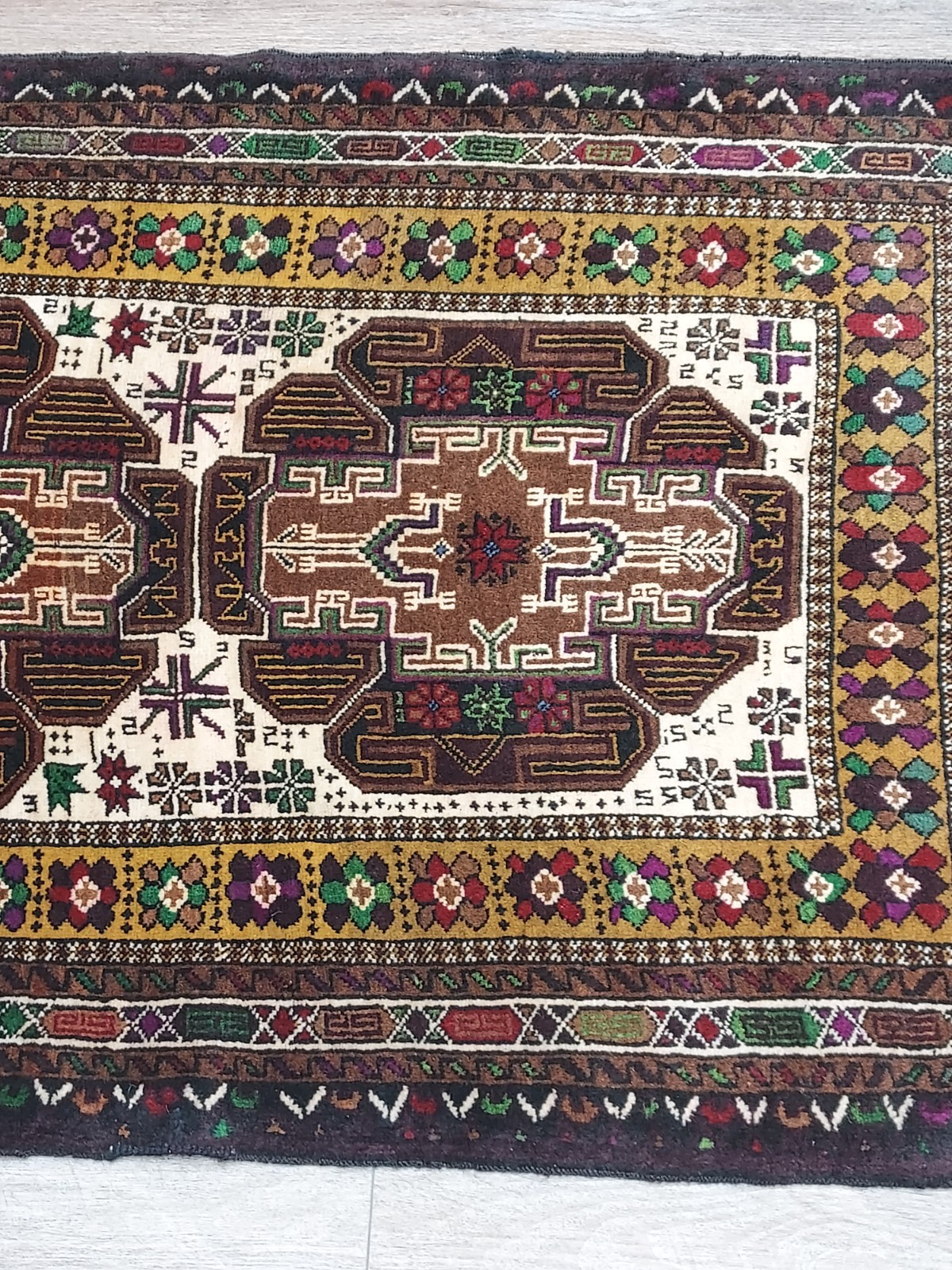 Turkish Silk&Wool Hand Made Bohemian Royal Classic Design,Turkish Rug 3×4.5 Ft