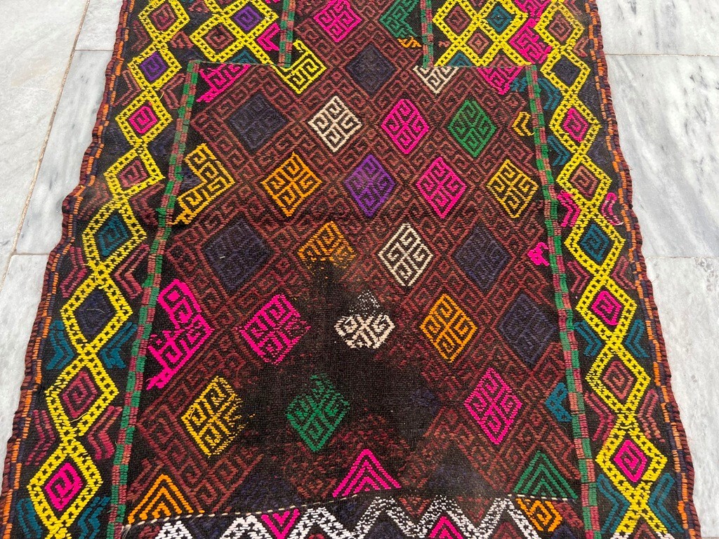 Afghan Kilim Flat Weave Kilim,Mashwani Kilim Suzani Kilim 2×3 ft Free Ship
