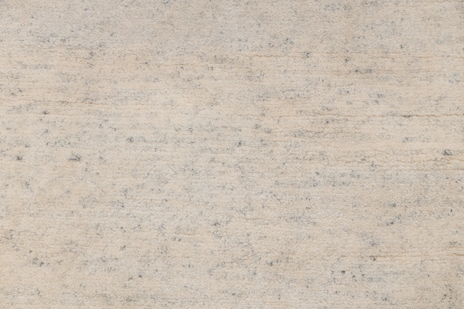 8×10 Ivory Cream Berber Shang Beniourain Pulse Wool and Viscose Hand Knotted Rug