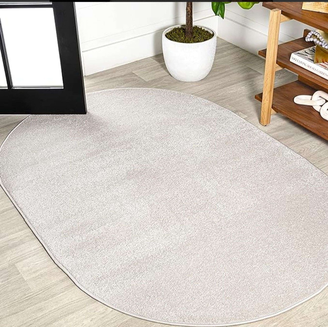JONATHAN Y SEU100D-3OV Haze Solid Low-Pile Indoor Area-Rug Coastal Bohemian Rug