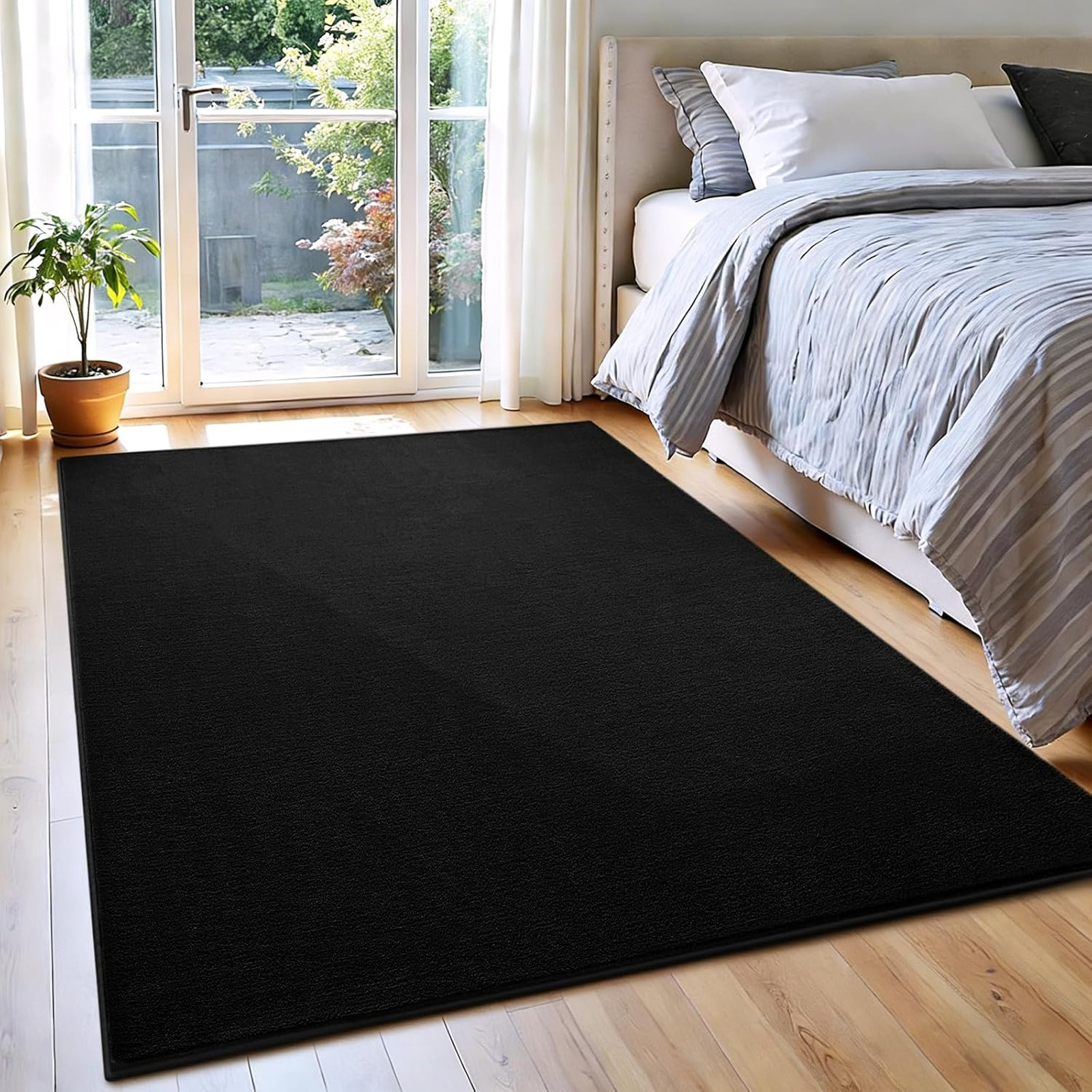 Area Rug 4×6 Modern Memory Foam Non Slip Washable Kids Bedroom Living Room