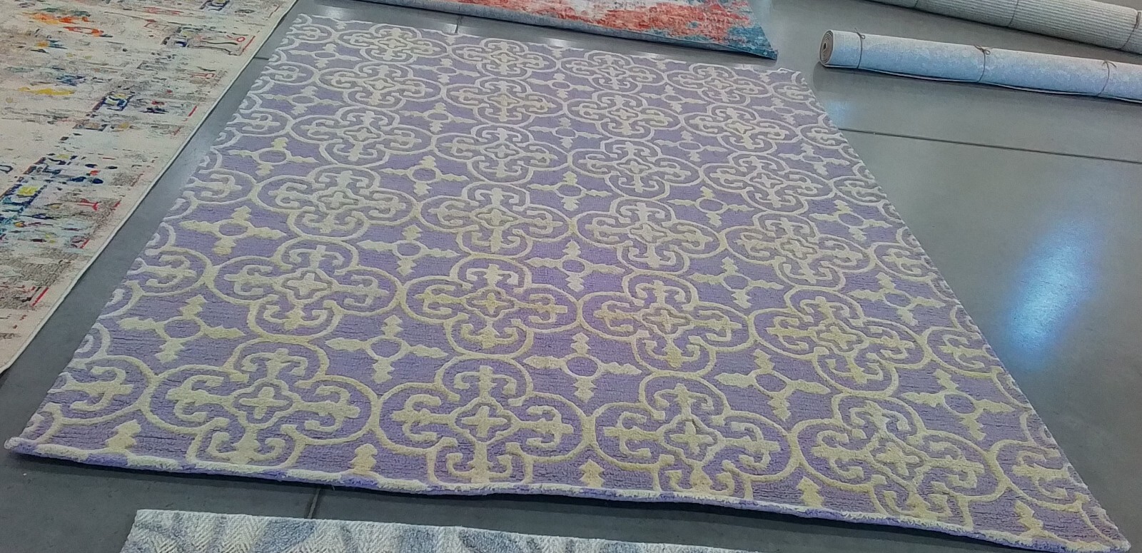 LAVANDR / IVORY 8′-0″ x 10′-0″ Back Stain Rug Reduced Price 1172762826 CAM133C-8