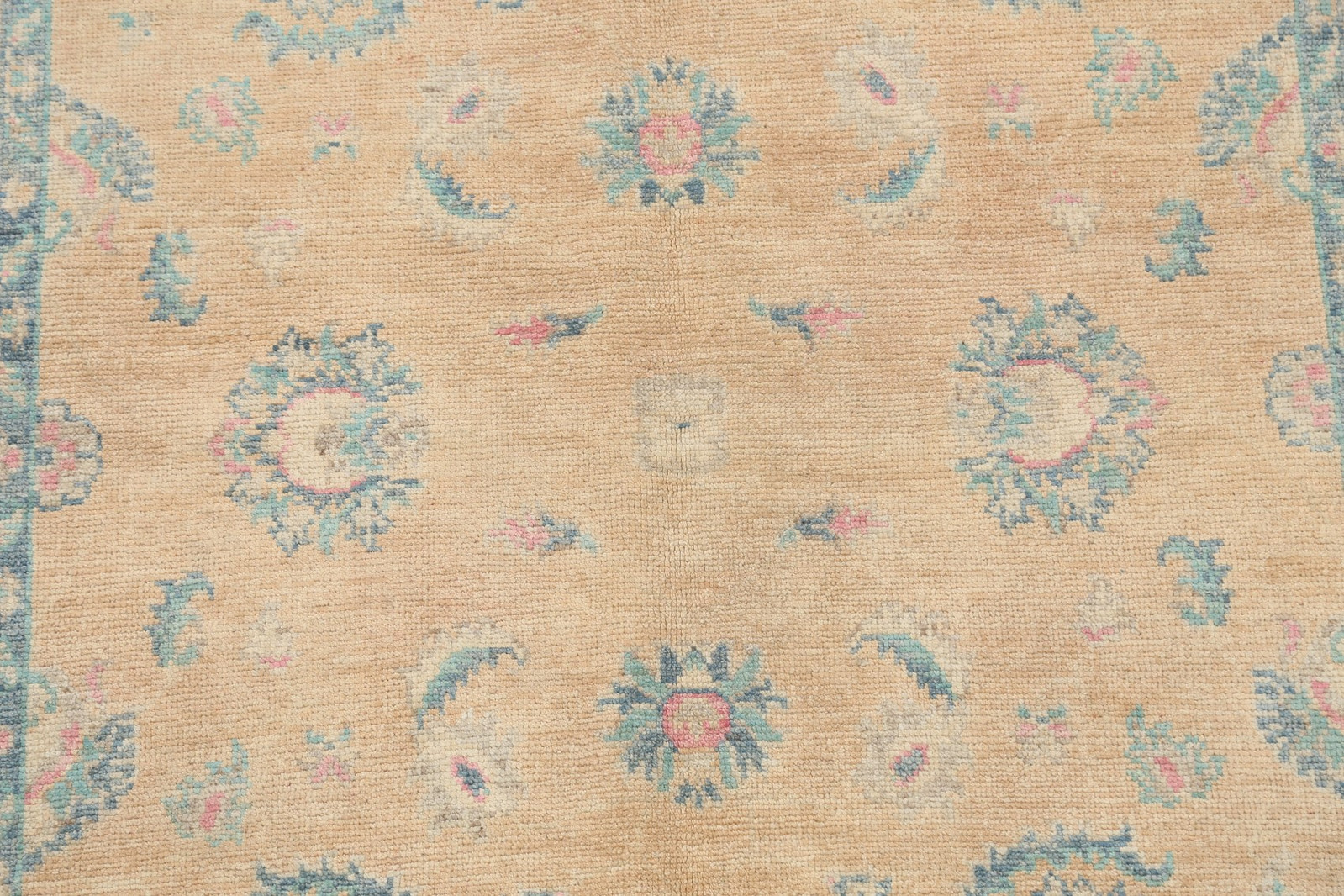 Floral Oushak Rug 5×6 Ft Handmade Transitional Area Rug Oriental Wool Carpet