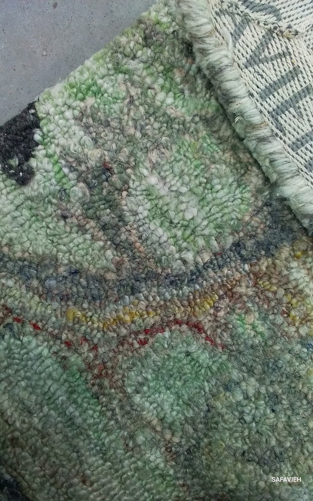 SAGE / BEIGE 2′-3″ x 14′-0″ Back Stain Rug, Reduced Price 1172792319 AN401W-214