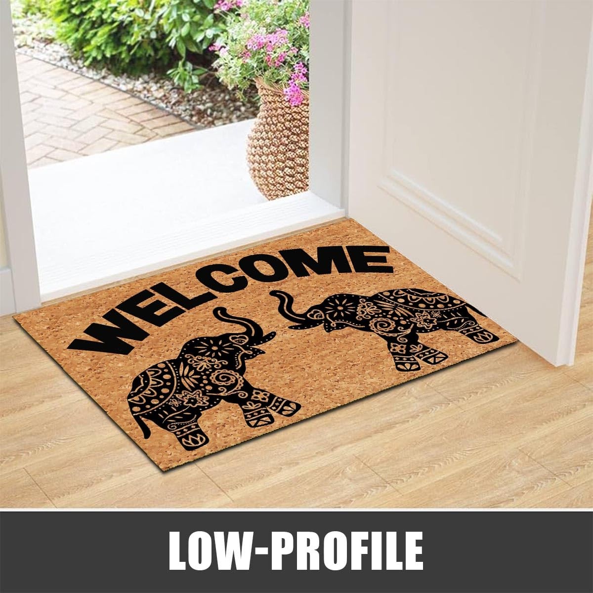 Funny Welcome Doormat for Entry Area Bohemia Decor Front Door Mat with Rubber…
