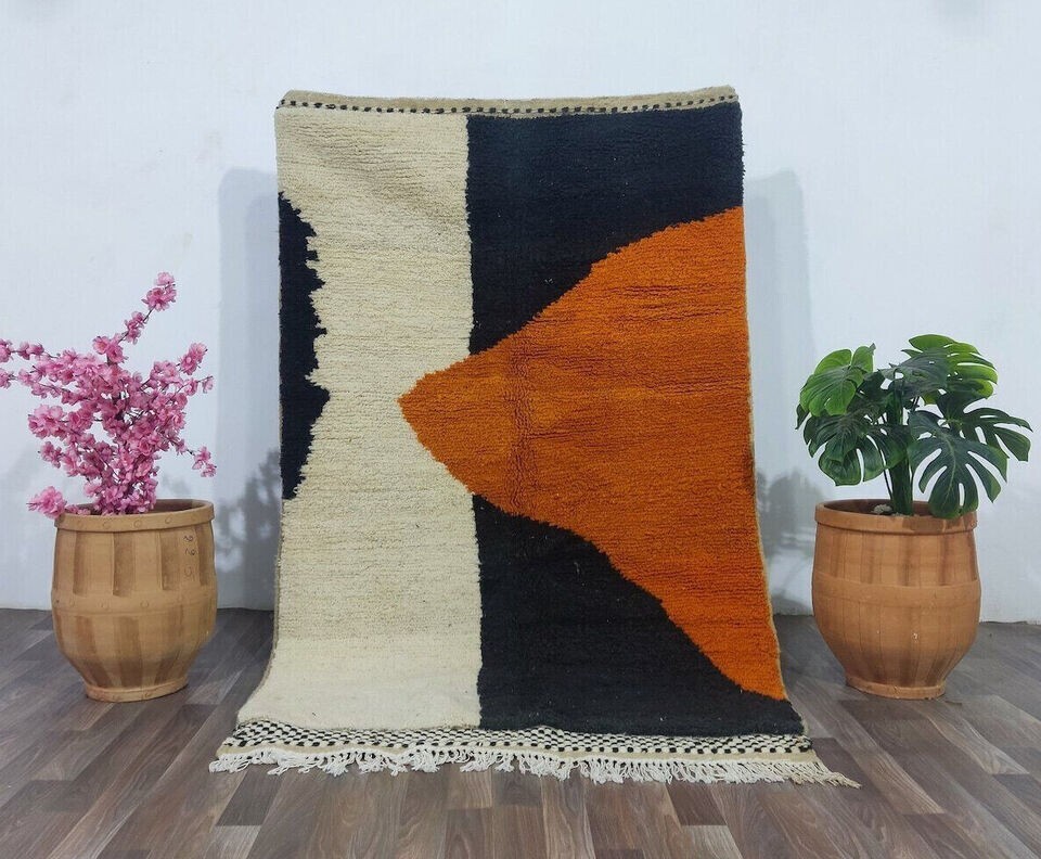 Latest Hand knotted, Beni Ourain rug, 100% soft wool Bathroom living room kitche