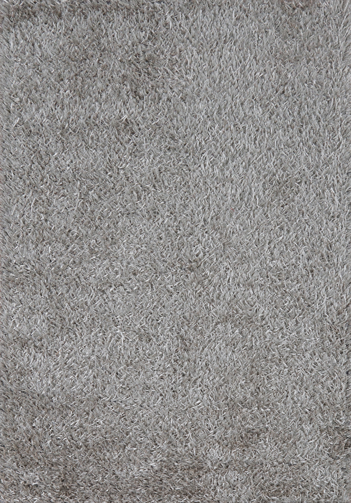 Thick Plush Timeless Shaggy Solid Design Gray Hand-knotted Wool Rug 4×6 ft