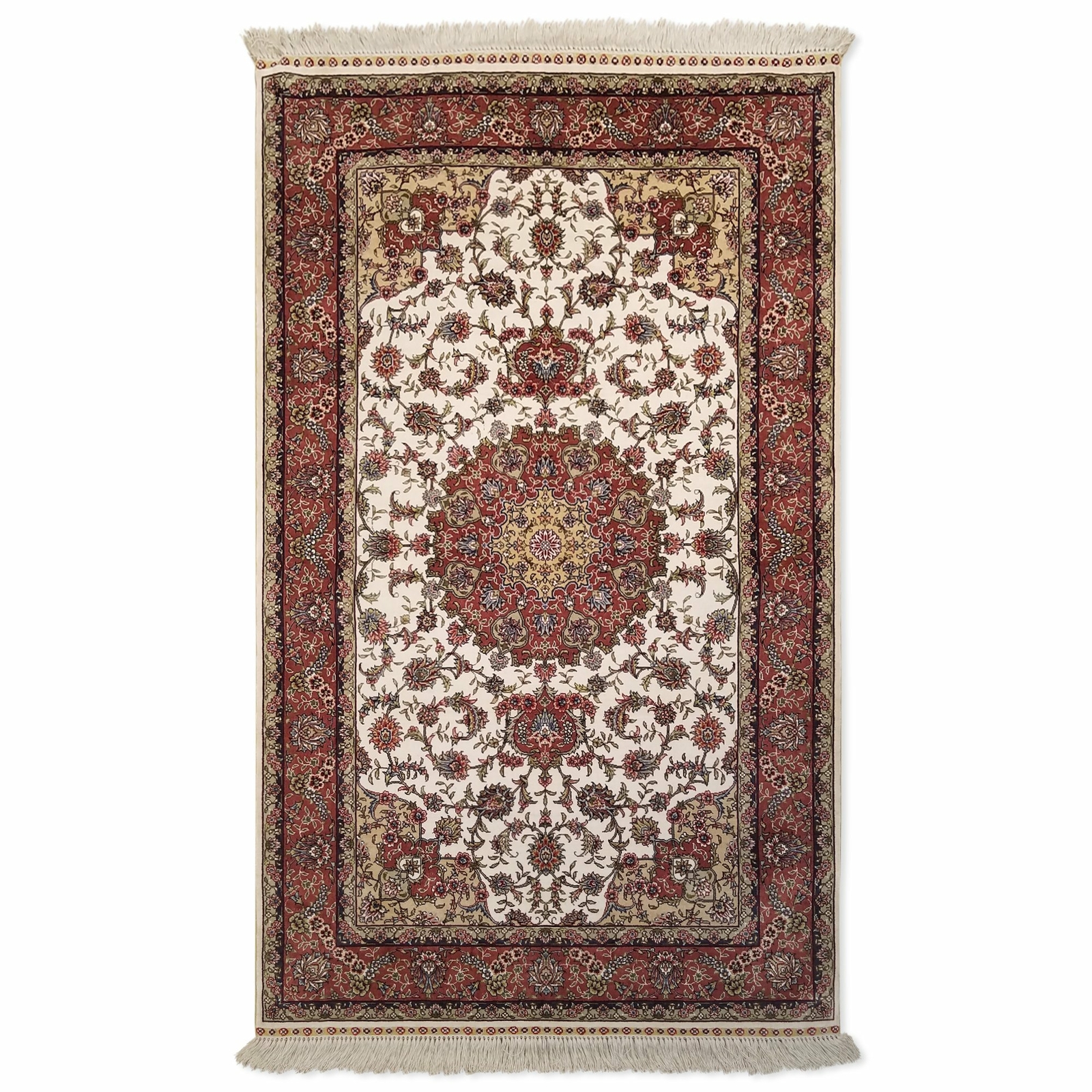 3’0 x 5’0 Silk Hereke Rug