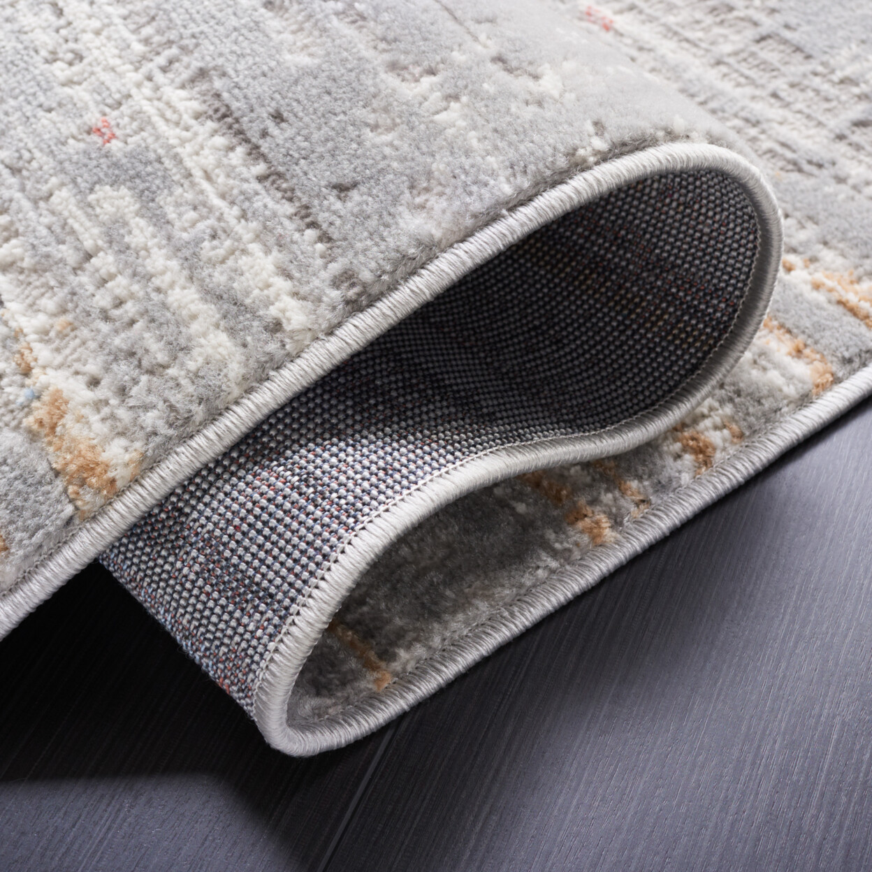 SAFAVIEH Shivan Collection SHV191P Light Grey / Rust Rug