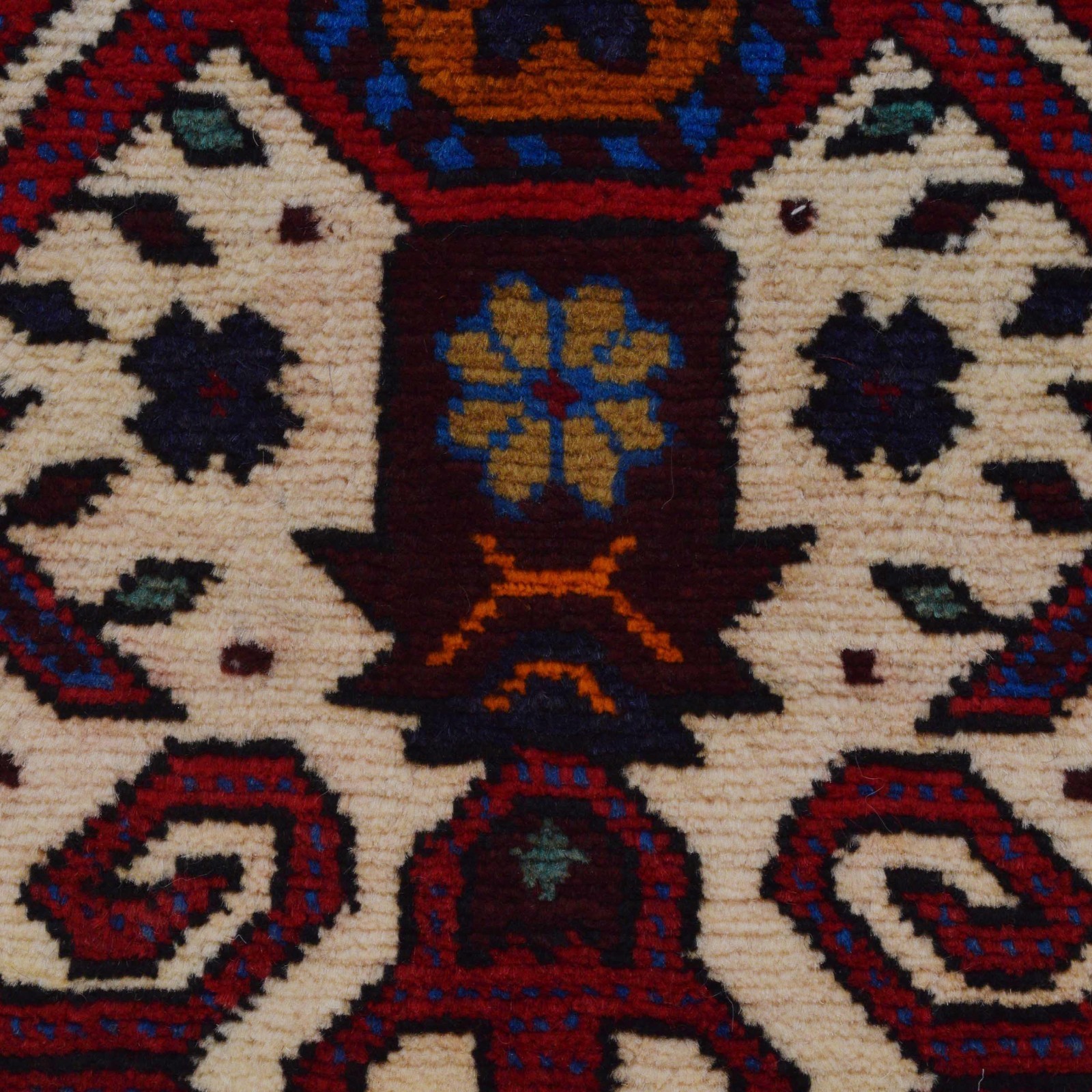Bright Colors Wall Hanging Rug Handmade Rug 3’3×4’10ft Afghan Baluoch Rug W35912