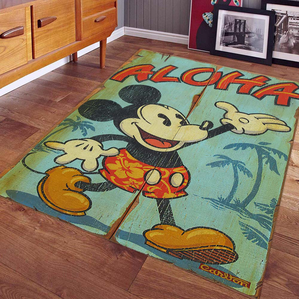 Disney Mickey Mouse Rug Cute Cartoon Area Rug for Kids Room or Nursery