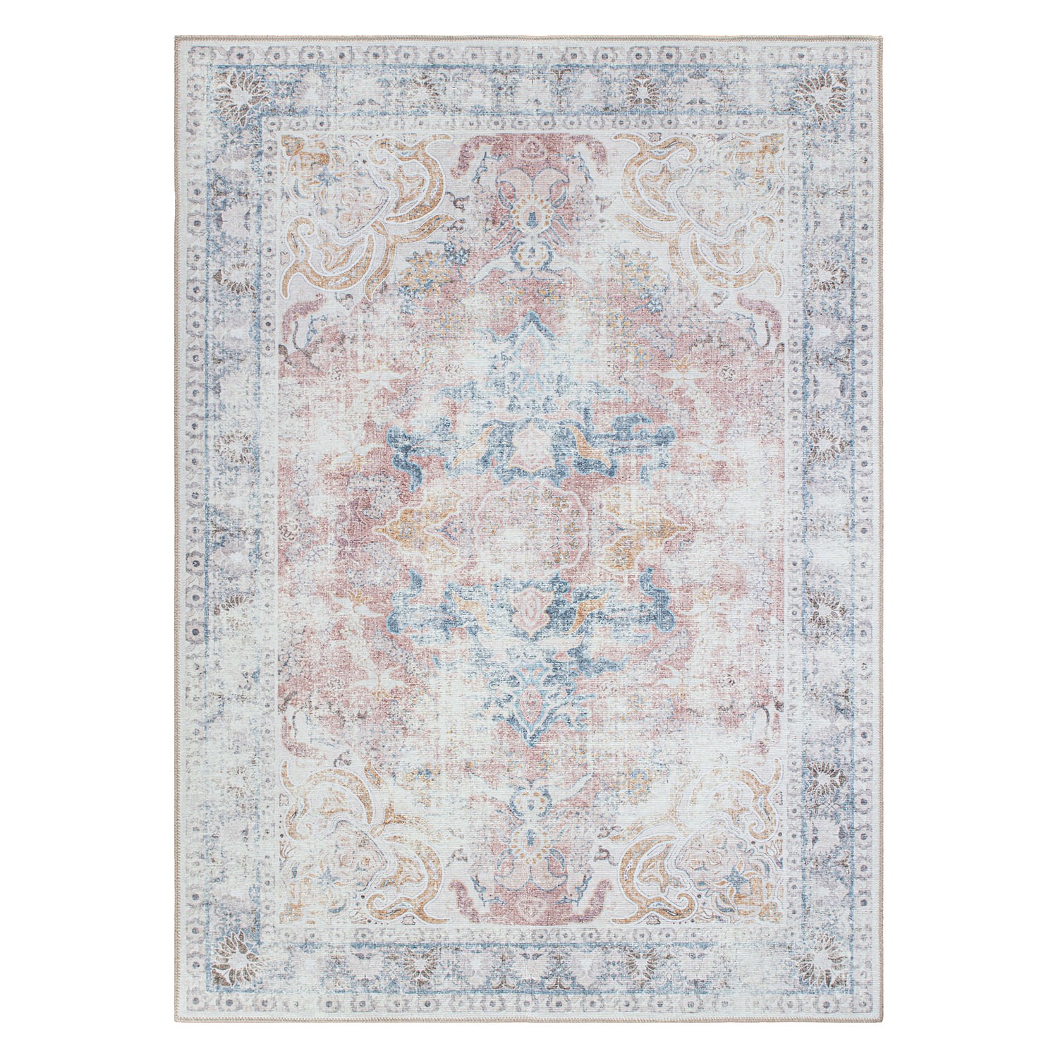 Rugshop Big Area Rugs Bohemian Transitional Machine Washable Rug Discount Carpet