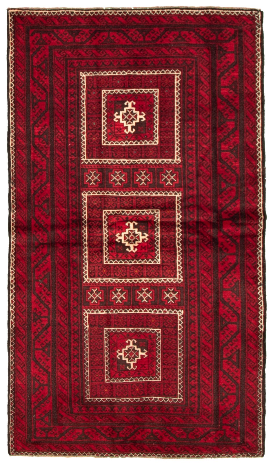 Traditional Vintage Hand-Knotted Area Rug 3’7″ x 6’9″ Oriental Wool Carpet