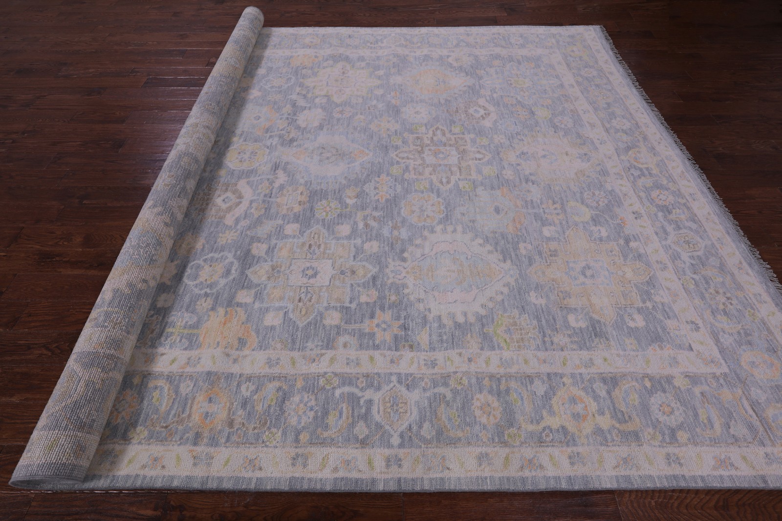 Grey Heriz Serapi Hand-Knotted Wool Rug 9′ 10″ X 13′ 9″ – Q22269