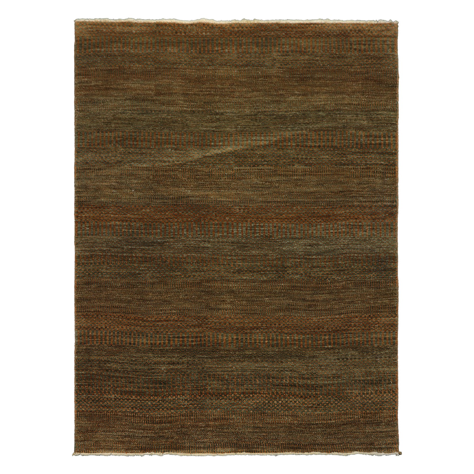 Michaelian & Kohlberg 4’5”x5’11” Authentic Hand Knotted Wool Green Tibetan Rug