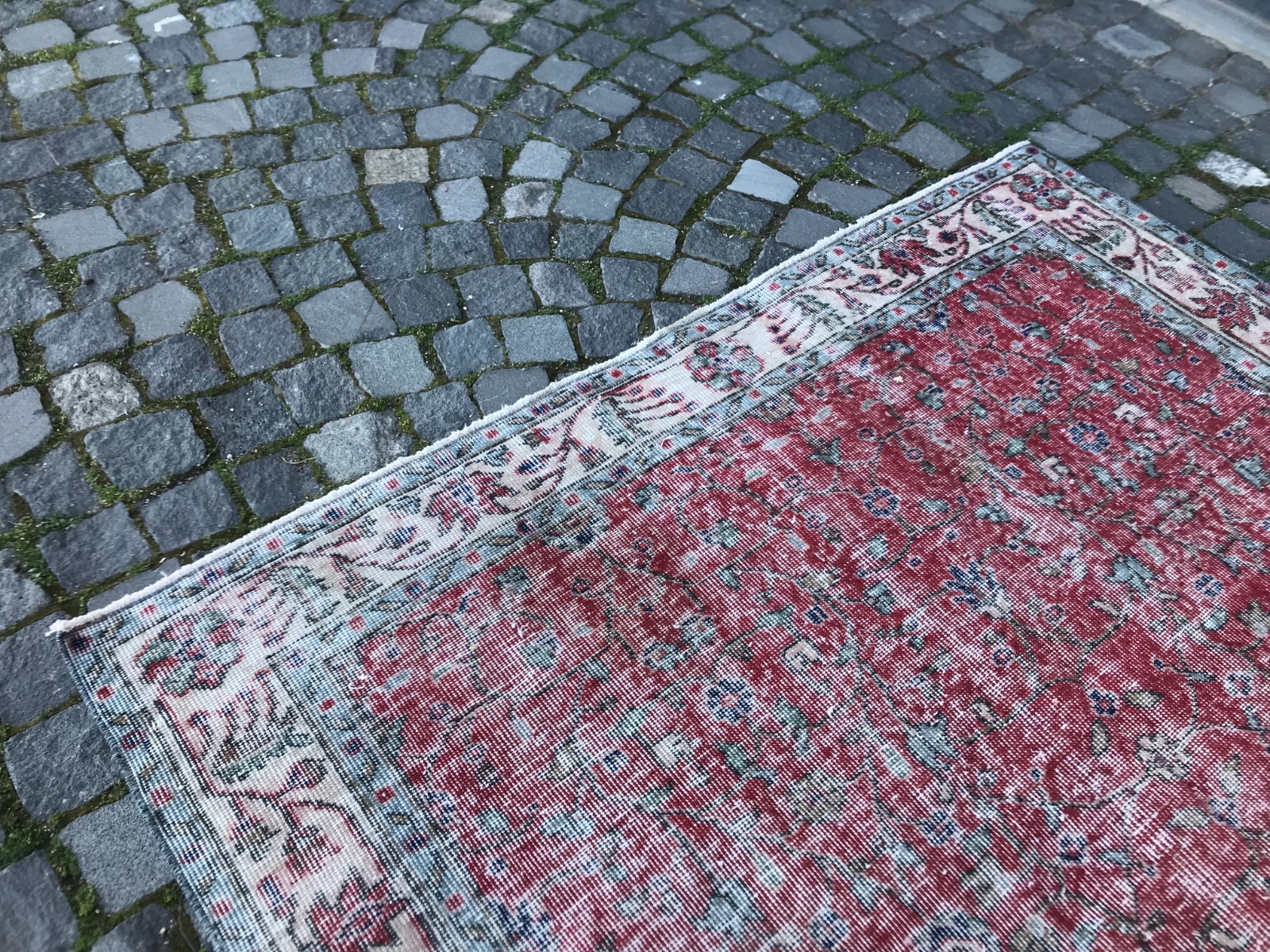 Turkish Vintage Rug, Handmade Wool Rug, Bohemian Large Rug, 5,6 x 8,8 ft